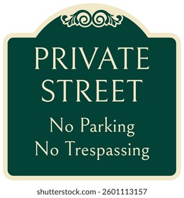 Do not parking warning sign