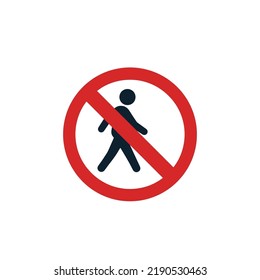 Do Not Pass Sign Stock Illustration On White Background