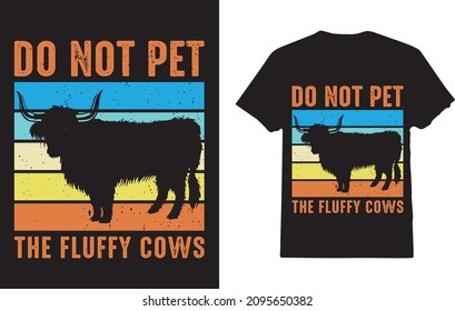 Das T-Shirt der Fluffy Cows nicht pflücken 