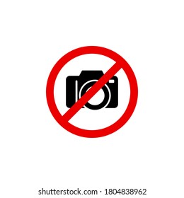 do not photo here icon symbol vector on white background