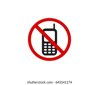 Do not play the phone logo design 
