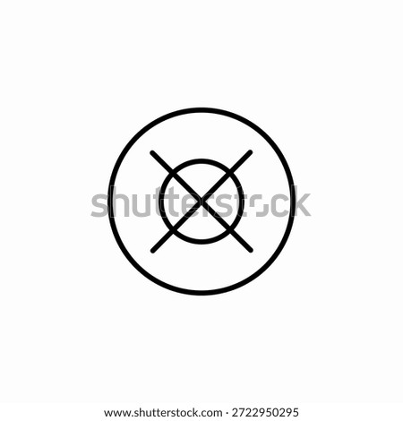 do not pupil icon sign vector