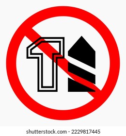 Do not repair. Repair ban. No building work. Do not knock. Vector icon.