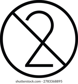 Do Not Reuse Single Use Only Medical Device Symbol for Product Packaging ISO Regulatory Compliance Labeling and Industry Use