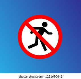 do not run, sign for swimming pool prohibited