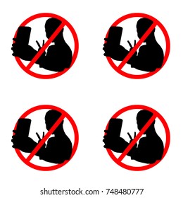 Do not selfie pattern background.