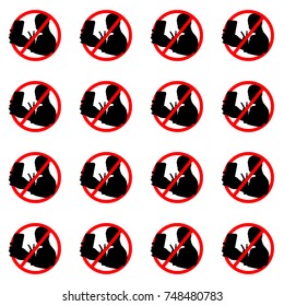 Do not selfie pattern background.