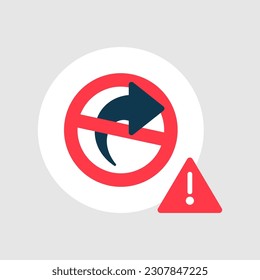 do not share concept illustration flat design vector eps10. modern graphic element for landing page, information or message ui, infographic, icon