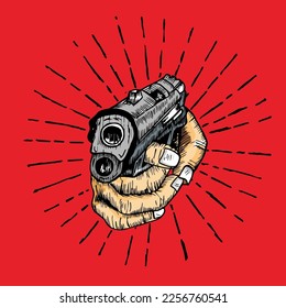 do not shoot me, doodle vector