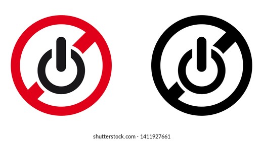 Do Not Shut Down Sign in Red and Black Version