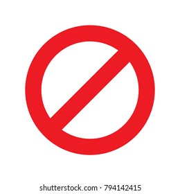 do not sing on white background vector illustration
