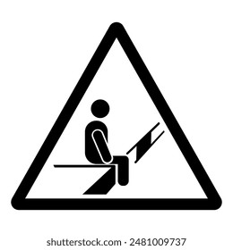 Do Not Sit Here Symbol Sign ,Vector Illustration, Isolate On White Background Label. EPS10