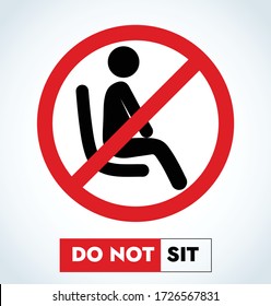 Do Not Sit Down Stock Vectors, Images & Vector Art | Shutterstock