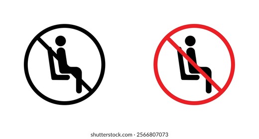 Do not sit signssign vector pack for apps and web UI designs
