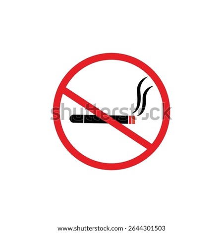 Do not smoke design icon vecktor ilustrator