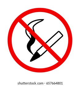 Do not smoke. prohibition sign