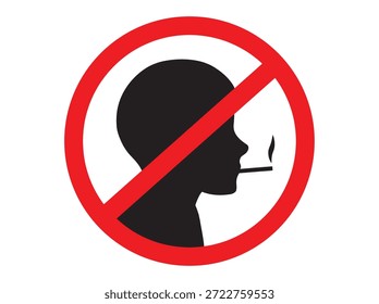 Symbol-Illustrationshintergrund nicht rauchen