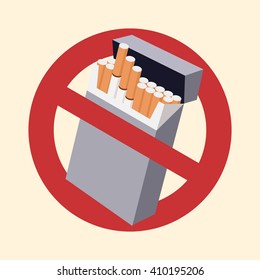 Do not smoke sign. Icon vector illustration.