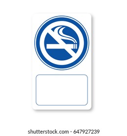 Do not smoke, Traffic sign icon for the park, vector