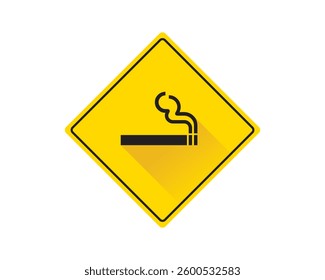 Do not smoking sign vector. Sign, symbol, icon, cigarette, vector, forbidden, ban, no, illustration, stop, warning. Can use for infographic, banner, poster, web design. Isolated on white background. 