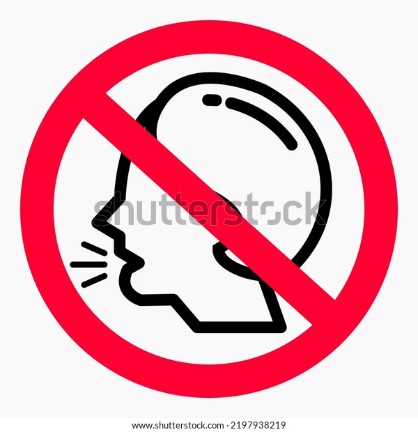 Do Not Speak Icon Quiet Keep Stock Vector (Royalty Free) 2197938219 ...