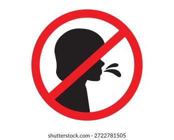 Do Not Spit Sign Clip Art