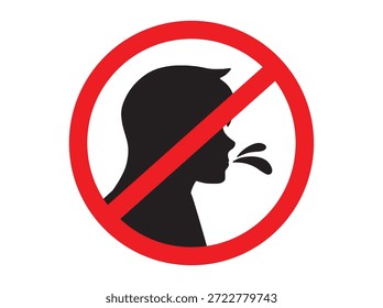 Symbol-Illustrationshintergrund nicht ausspucken
