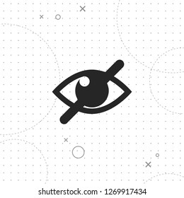 Do not spy vector best flat icon on texture background , EPS 10