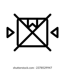 Do Not Squeeze symbol icon vector illustration