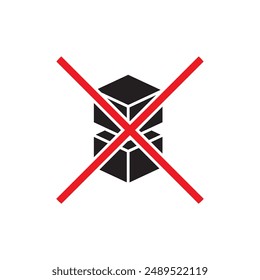 Do Not Stack icon, template for graphic and web design. vector illustration
