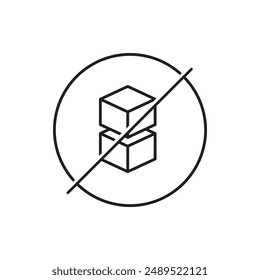 Do Not Stack icon, template for graphic and web design. vector illustration