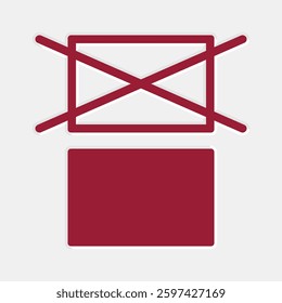 Do Not Stack. Packaging Symbol. Sign and Label Indicating That Items Should Not Be Stacked to Prevent Damage or Instability. No Stacking - Vector Symbol.