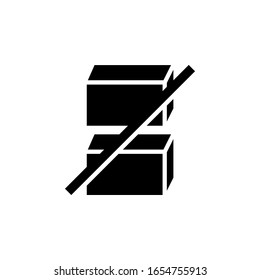 Do not stack symbol for package box sign