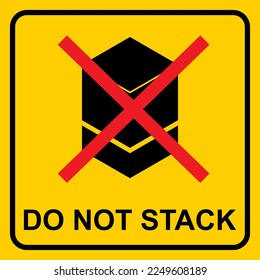 Do Not Stack Warning Sticker For Product Packaging