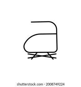 Do not steam icon. Laundry symbols, vector illustration.