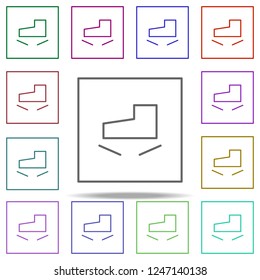 do not step icon. Elements of packaging symbols in multi color style icons. Simple icon for websites, web design, mobile app, info graphics
