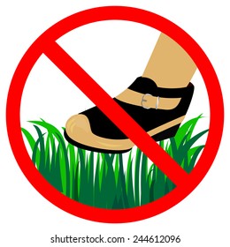 942 Do not walk on the grass Images, Stock Photos & Vectors | Shutterstock