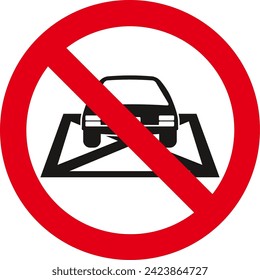 do not stop at the intersection, do not stop at the junction of lanes,Traffic Sign , Vector, symbol, transport icon,Prohibiting sign