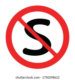 do not stop vector sign, isolated on white