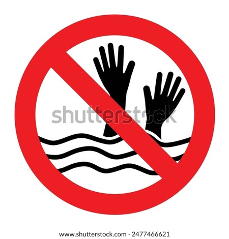 do not swim alone there is no guard to help