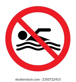  do not swim icon sign danger