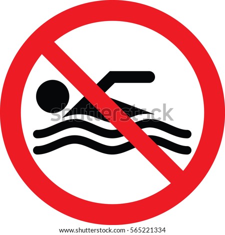 No Swimming Clip Art