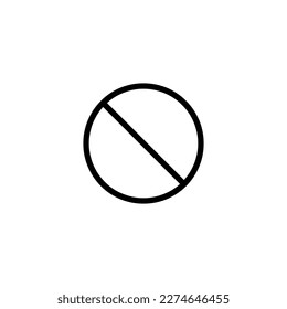 Do not Symbol Icon Vector. High Quality Vector Illustration