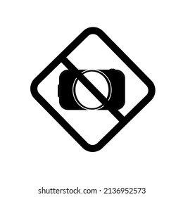 Do not Take Photo Here Ilustration Vector