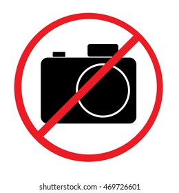 Do not take a photo symbol vector