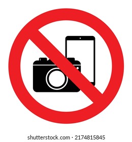 do not take photos sign