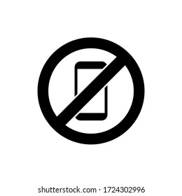 Do not take picture camera, take photo smartphone and hand phone glyph vector icon design. Warning sign symbol icon vector. Black glyph vector icon.