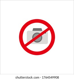 do not take pictures icon vector illustration logo template
