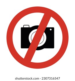 Do not take pictures icon sign vector illustration