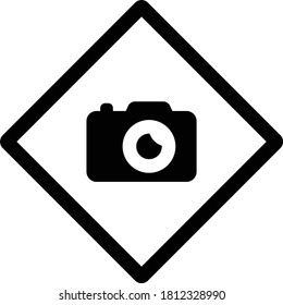 Do not Take your camera to the pool concept vector icon design, Pool and beach safety rules on white background